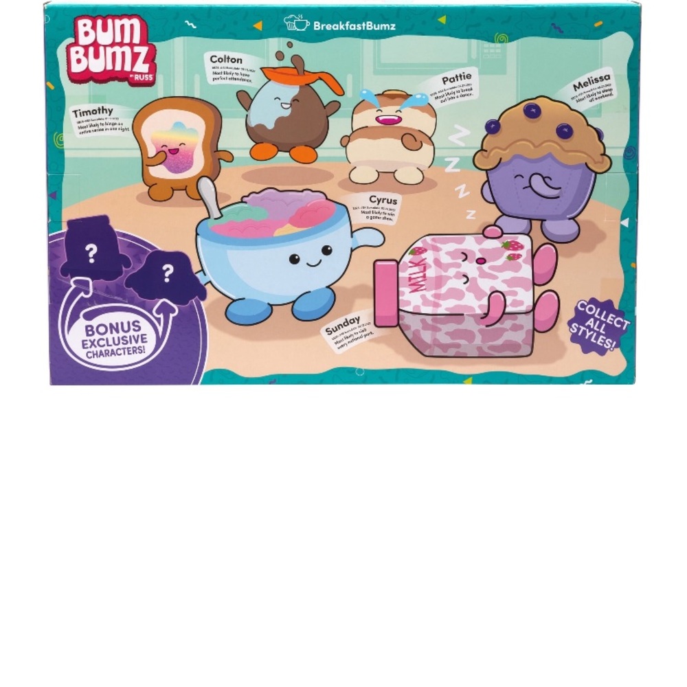 BRAND NEW BUM BUMZ 4.5” PLUSH VALUE BOX 8 PIECE SET! NWT! SMOKE FREE HOME! - Picture 2 of 4